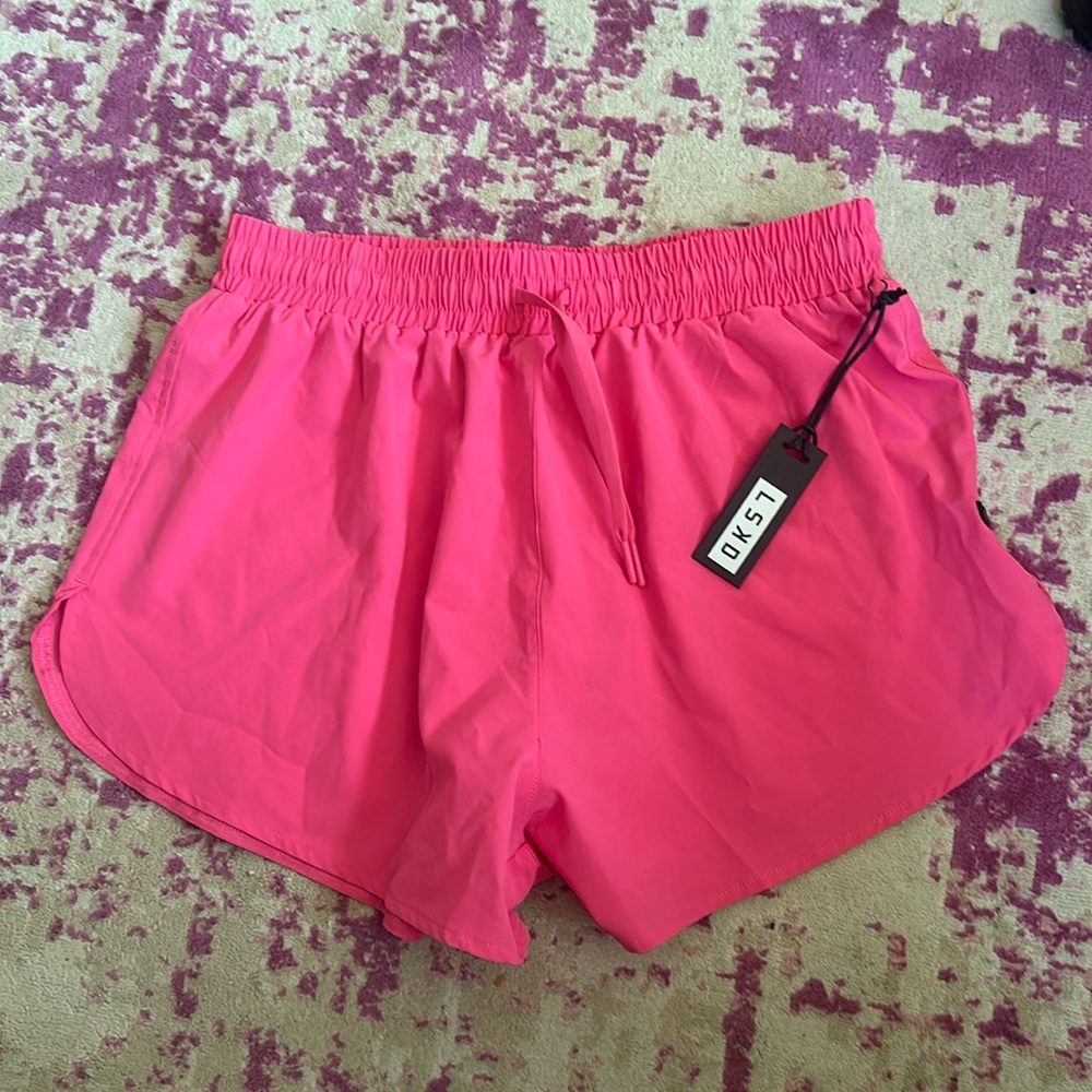 NWT - LSKD Functional Training Short - Flamingo Pink, Size Large